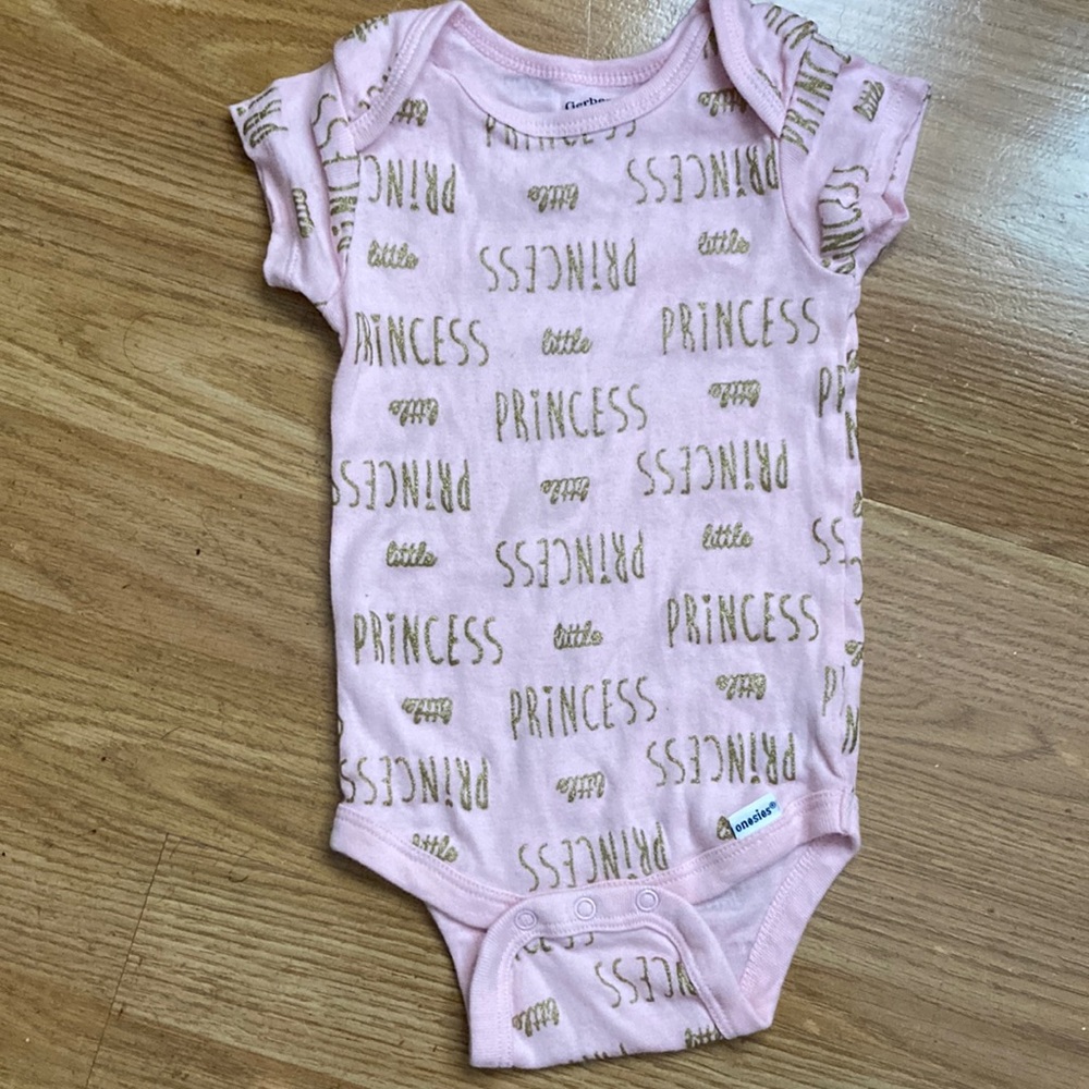 Gerber Pink Little Princess Onesie. 3-6 Months